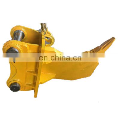 Excavator attachment, single tooth ripper for 20 ton excavator