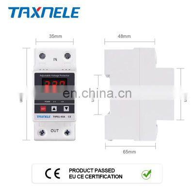 Digital Voltage Relay 40A 60A 63A Din Rail Adjustable Protection Over Under Automatic High Low Voltage Protect Protection photo-2