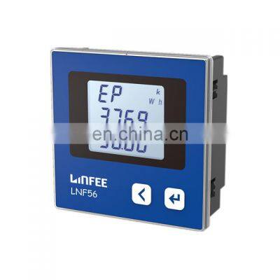 LCD Display RTM Measurement Panel Mounted 3 Phase Multifunctional Smart Energy Meter Multi-function Power Meter AC 1A/ 5A -10~55