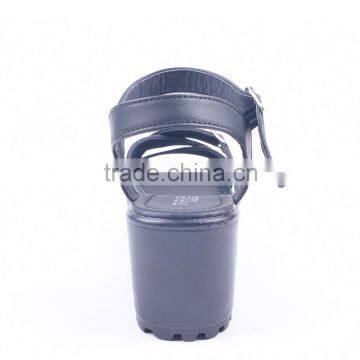 Fashionable Ladies High Heel Cheap Price Fancy Anti-slip Sandals With Double Buckles photo-5