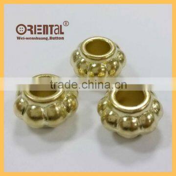 cheap brass gold lantern shape ABS cord end