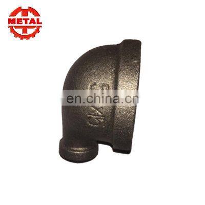 black elbow galvanized malleable iron pipe fitting