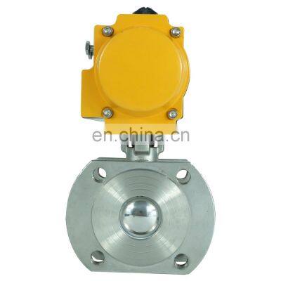 DKV DN27 Italian ultra-thin pneumatic cylinder valve pneumatic flange wafer ball valve