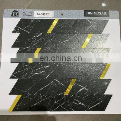 Non-Toxic,tasteless Sticker Adhesive Paper 3M Self-Adhesive Aluminum Plastic Marble Carrara White Mosaic Wall Ceiling Tiles photo-2