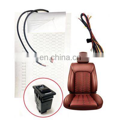 Refitting Parts Single seat Carbon Fiber Heated Seat Pad For Hyundai