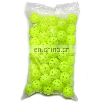 Pickleball balls-40 flourscent green Custom Logo Pickle Ball