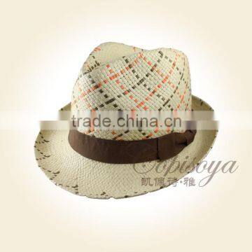 2014 Fashion hat Handmade straw hat lady hat woman hat beach hat