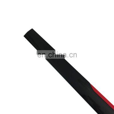 Auto Parts Car Accessories Side Skirts, Gloss Black +Red ABS Material Universal Side Skirts Side Splitter Type D For All Car