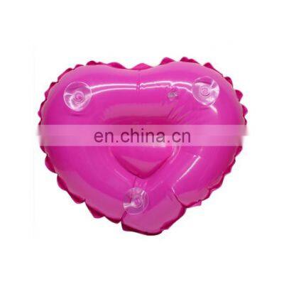 Wholesale Heart Shape Bath Pillow With Suction Cup