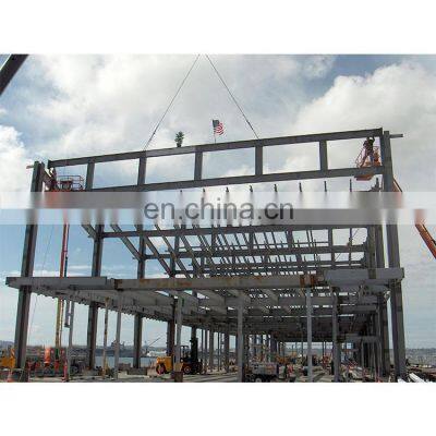 Steel structure hangar framed fabrication