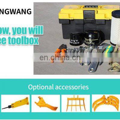 HENGWANG HW-17 1.7 Ton Rake Attached Small Crawler Excavator for Trenching photo-5