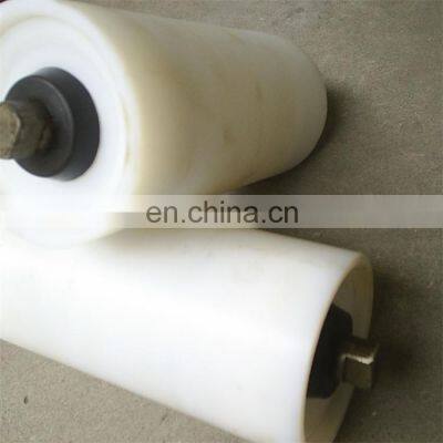 Dustproof waterproof carrier plastic PE roller hdpe/upe belt conveyor idler roller nylon conveyor rollers