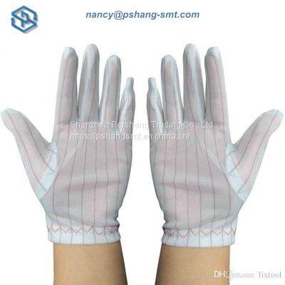 ESD Antistatic Strip Fabric Safety Hand Glove ESD Dotted Gloves