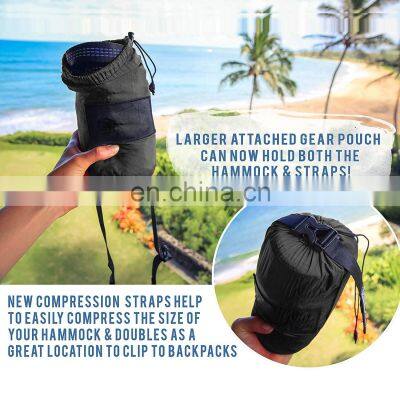 Cheap Fast Delivery Custom Double and Single Travel Outdoor Hammock Lightweight Camping Hammock photo-3