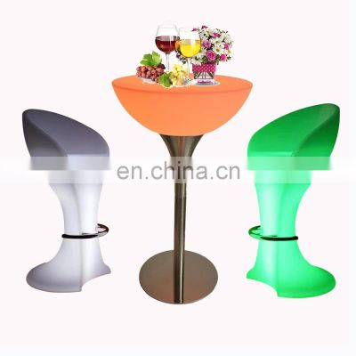 ktv nightclub party events led furniture led bar tables coffee shop hotel led bar furniture cocktail tables and chairs