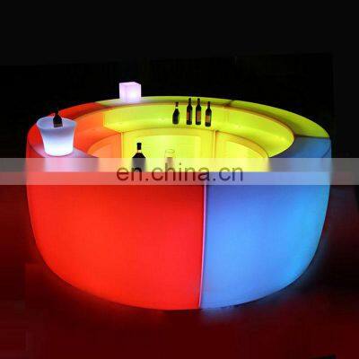 Commercial Bar Furniture New LED Tables Plastic Portable Home Counter Furniture LED Bar Furniture Sets Mobile Bar Counter Mobile photo-2