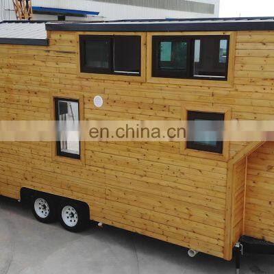 Prefab Mini Movable Mobile Modular Homes Field Site Office Trailer Tiny House On Wheels For Sale photo-2