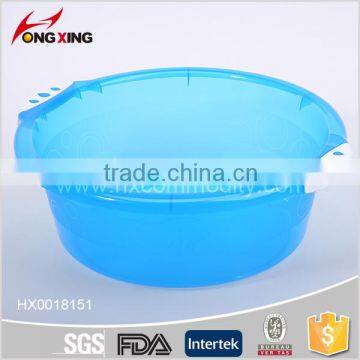 PP round plastic wash basin with Non-slip hand