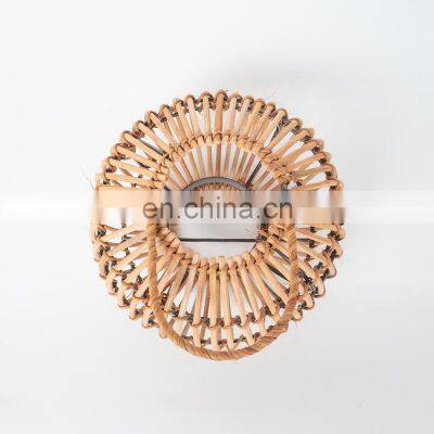 New Arrival Candle Holder Rattan Natural Lantern Wicker Candlestick Holder High Quality European Style Vietnam Supplier photo-4