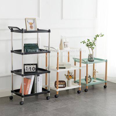 Round shelving cart kitchen shelving bathroom kitchen clutter storage cart shelving living room nightstand