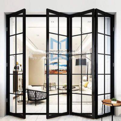 Bulk Bifold Doors Aluminium Folding Patio Exterior Aluminum bi Folding Glass Door Accordion Doors