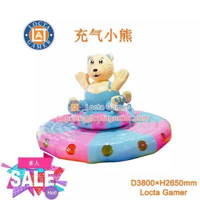 Zhongshan Tai Lok play equipment children naughty castle electric rotating puzzle inflatable bear rotating climbing naughty castle design (LT-KL03)