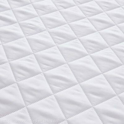 Ultrasonic Microfiber Polyester Filling Padding Mattress Bed Protector Pad Cover photo-3
