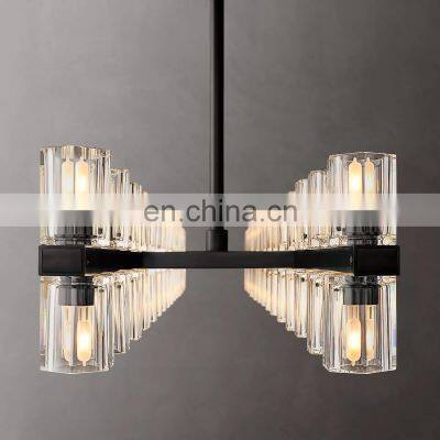 Hengzhi Villa Dining Room Crystal Lamps ARCACHON LED RECTANGULAR CHANDELIER 54