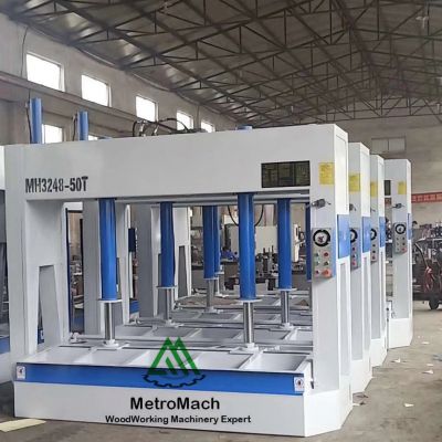 Woodworking Hydraulic Melamine Laminating Cold Press Machine for Fire Proofing Floor