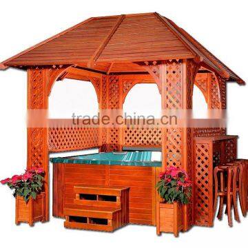 OUTDOOR SPA GAZEBOS Atlantis Dream European Style HOT TUB WITH Balboaspatouch have CE,ROHS APPROVAL,OUTDOOR SPA USE