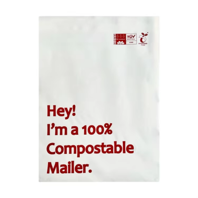Custom Large Polymailer Courier Bag For Ecommerce Biodegradable Poly Mailer Clothing Shoes Packaging Biodegradable Mailing Bags
