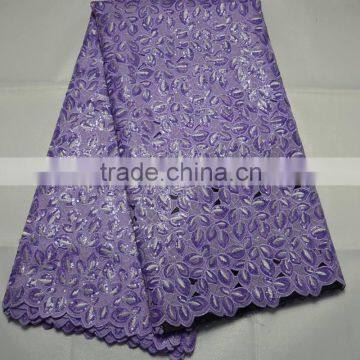 High quality last design Korea double organza embroidery lace fabric L398-4