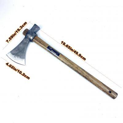 New Type High Carbon Steel Materials Multifunctional Axe With Inverted Longer Oak Wooden Handle photo-2