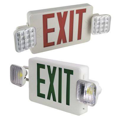 US Standard UL Certified DF-2 Exit Indicator Light Emergency Evacuation Double Head Emergency Light photo-3