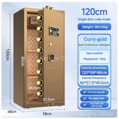 Programmable Digital Security Hotel Safe | With Emergency Key Override | 120cm Commercial Code Safe for Hospitality Industry photo-3