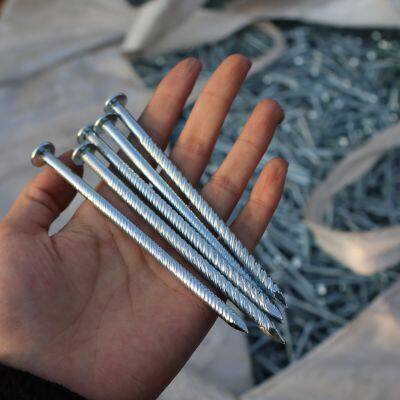 China Zinc-Coated Twist Nails with Color-Coded Plastic Caps - 2.5mm Shank Diameter