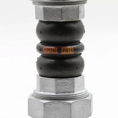 OEM ODM Flexible Joint Connector Female Thread Type Pipe Reinforced Bellows Expansion Rubber Elastic Joint photo-2