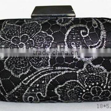 Floral Lace Satin Crystal Diamantes Evening Clutch Wedding Bridesmaid Bag Evening bags Party Prom box cluthes