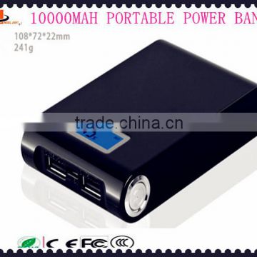 wholesale 12000mah portable charger power bank usb led flsh light smart power bank