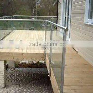 6-19mm clear tempered lamianted frameless tempered glass balcony