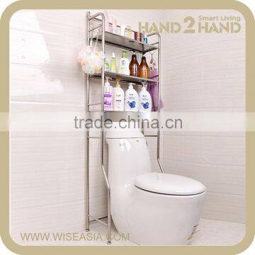 Towel Rack Holder 3-Shelf Mental Organizer Over Toilet Storage
