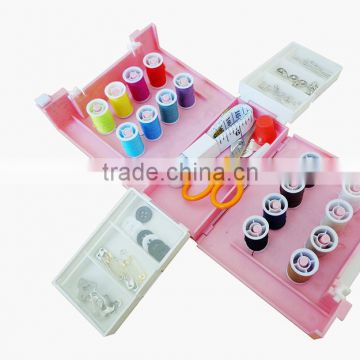 Plastic Folding Compact Sewing Box Super mini size plastic sewing box Travel sewing kit