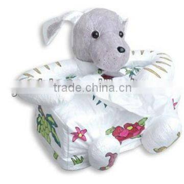 Newest Educational Gift Animal Painting Toy /plush Tissue Painting Box Toy