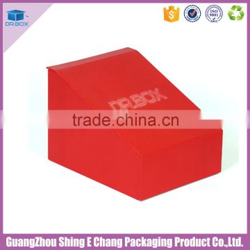 Custom logo high quality red cardboard box for clothes packaging