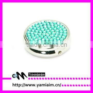 Blue Rhinestone Crystal Bling Pill box