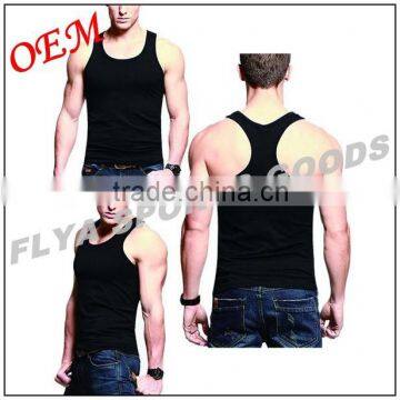 95% Cotton 5% Spandex stretch well slim fit gym athletic Sleeveless tank top