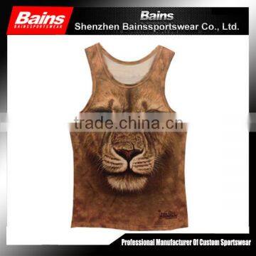 90% Polyester 10% Cotton Dry Fit Wholesale Running Singlet in China photo-1
