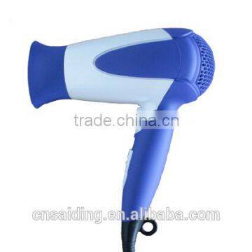 SAIDING blue colored 1200-1400W travel foldable hair dryer SD-807