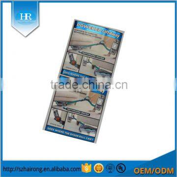 Custom printed machine hot silver label sticker
