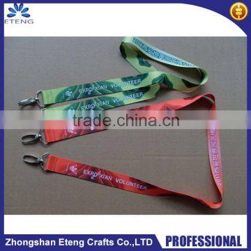 Promotion double hooks lanyard,custom printed lanyard with two hooks